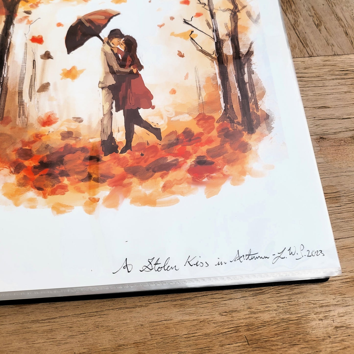 A Stolen Kiss in Autumn