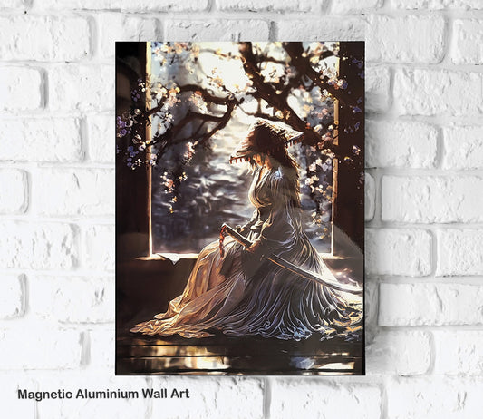 Ronin of Sakura Dawn Magnetic Painting