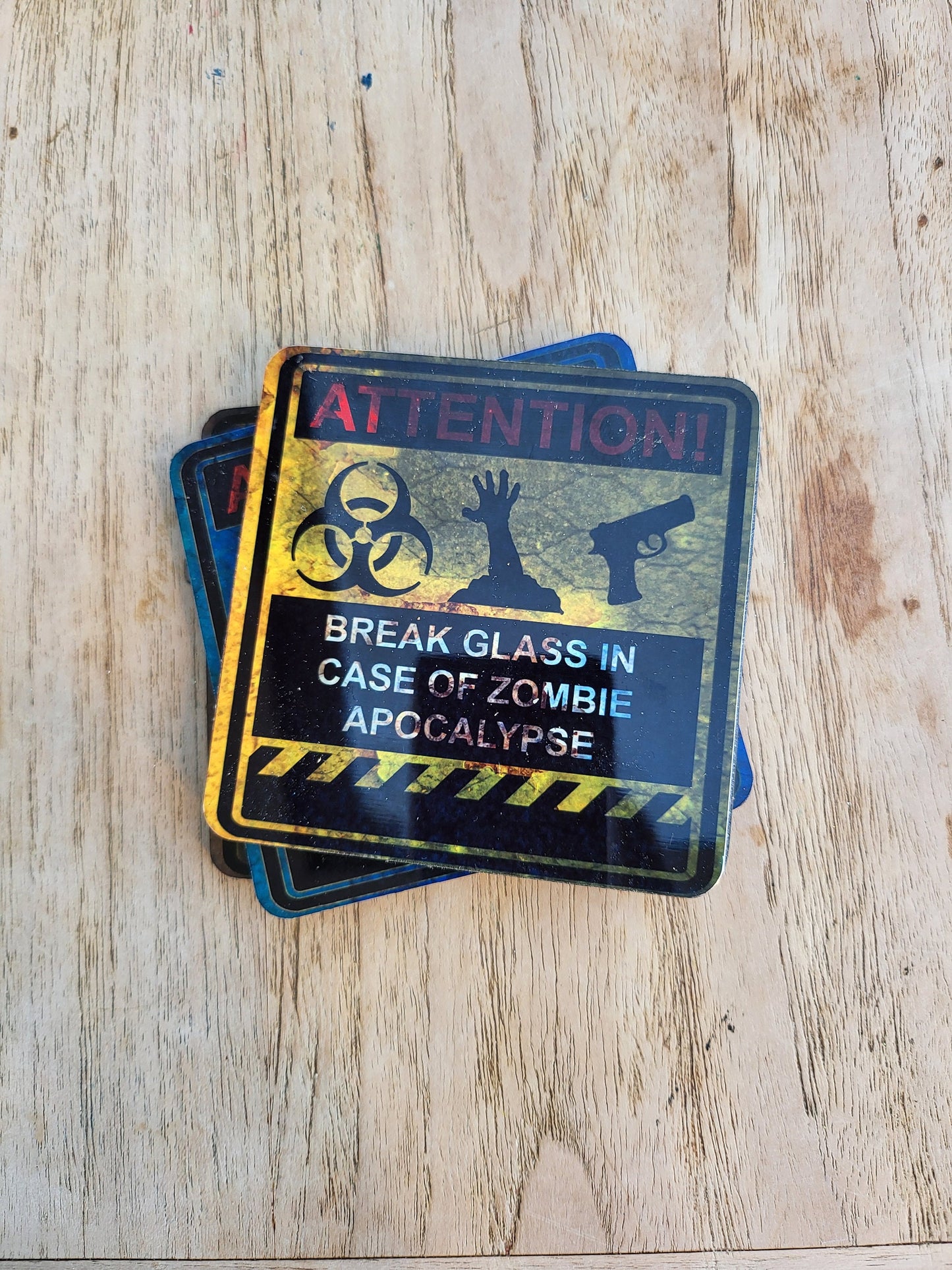 Zombie Apocalypse Metal Coasters