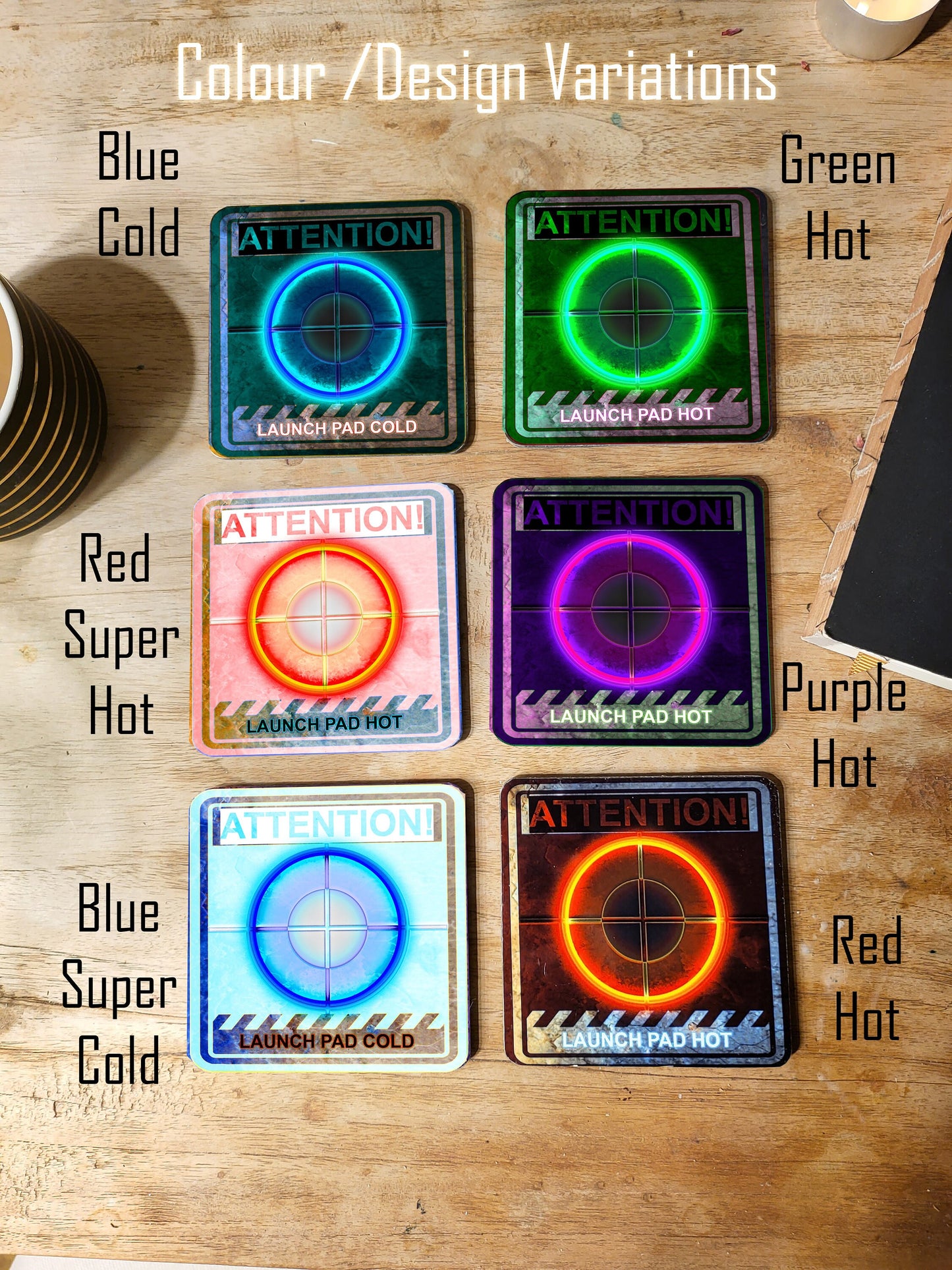 Rocket Launchpad Metal Coasters