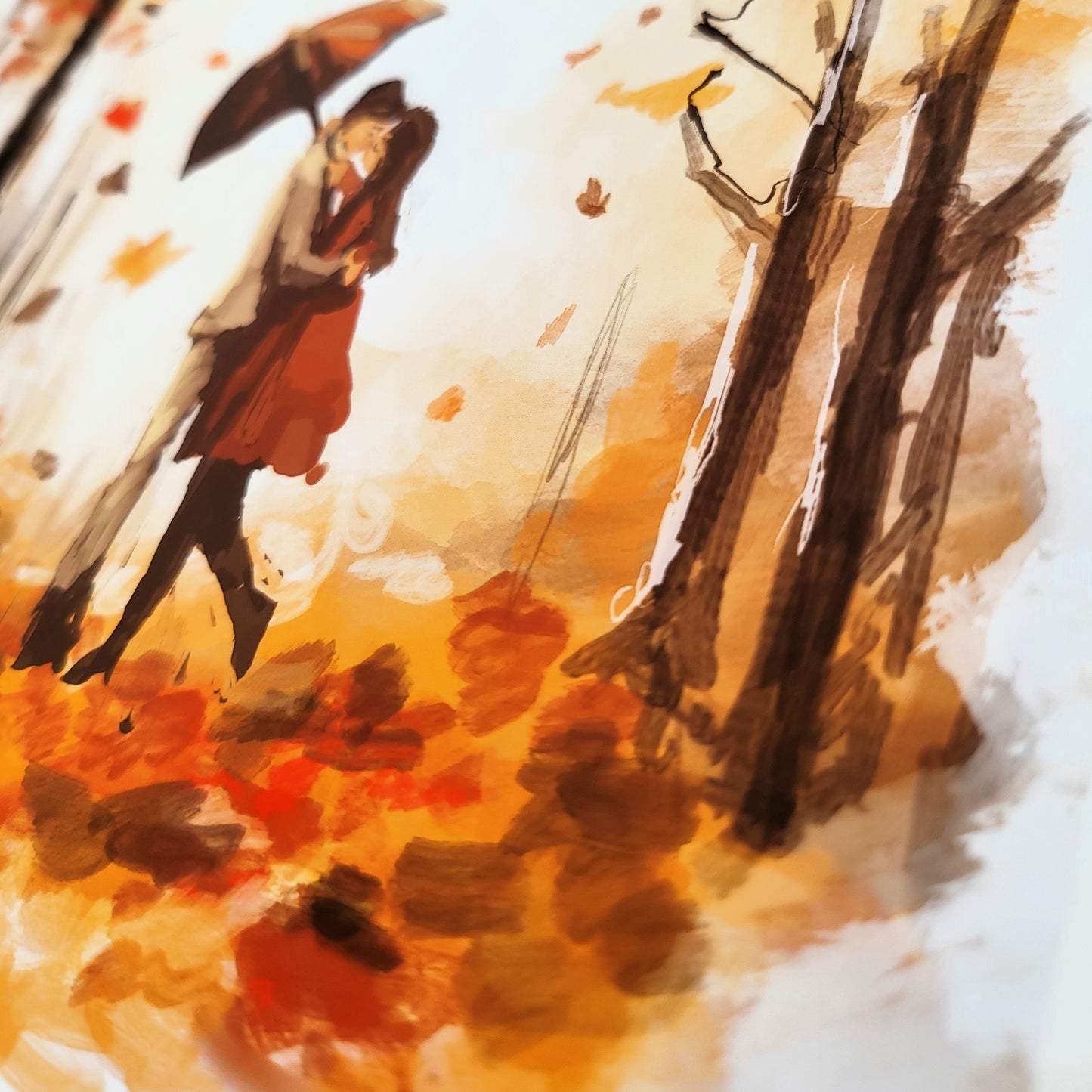 A Stolen Kiss in Autumn