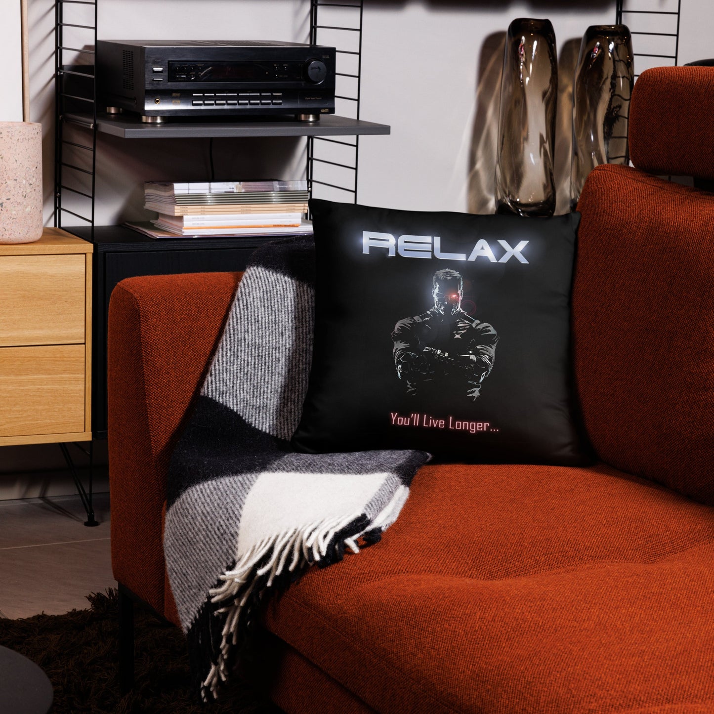 Retro Terminator Cushion Cover